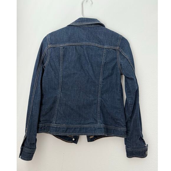 Classic Tommy Hilfiger Denim Jacket Women Size Youth 16 - Picture 2 of 8